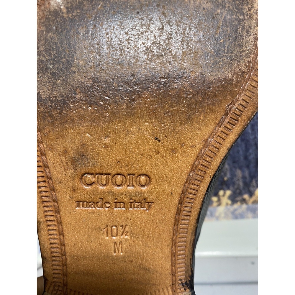 Paul Fredrick Monk Strap Mens Dress Shoes Sz 10.5 M Black Leather  Made In Italy - Picture 8 of 16